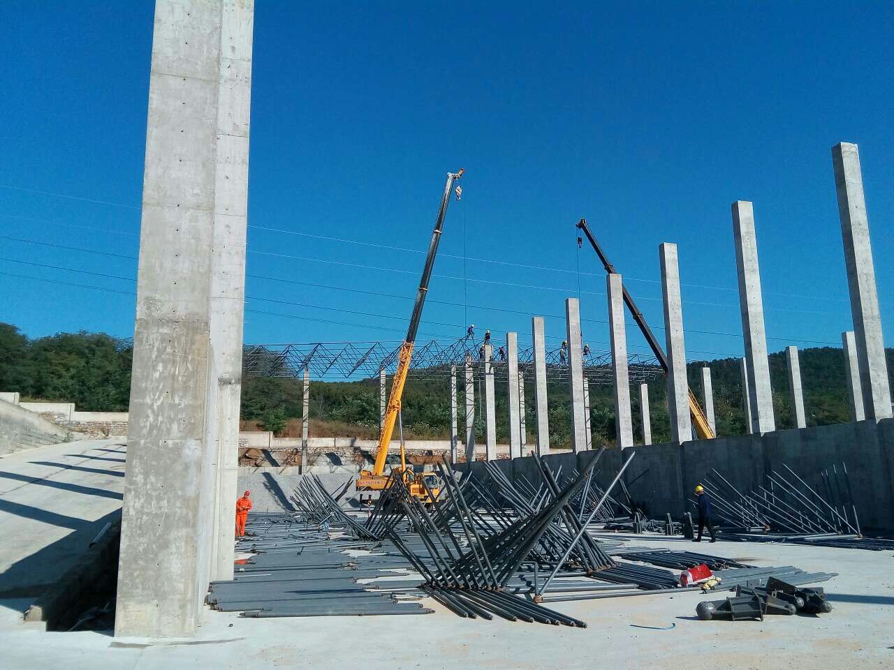 泰安搅拌站网架